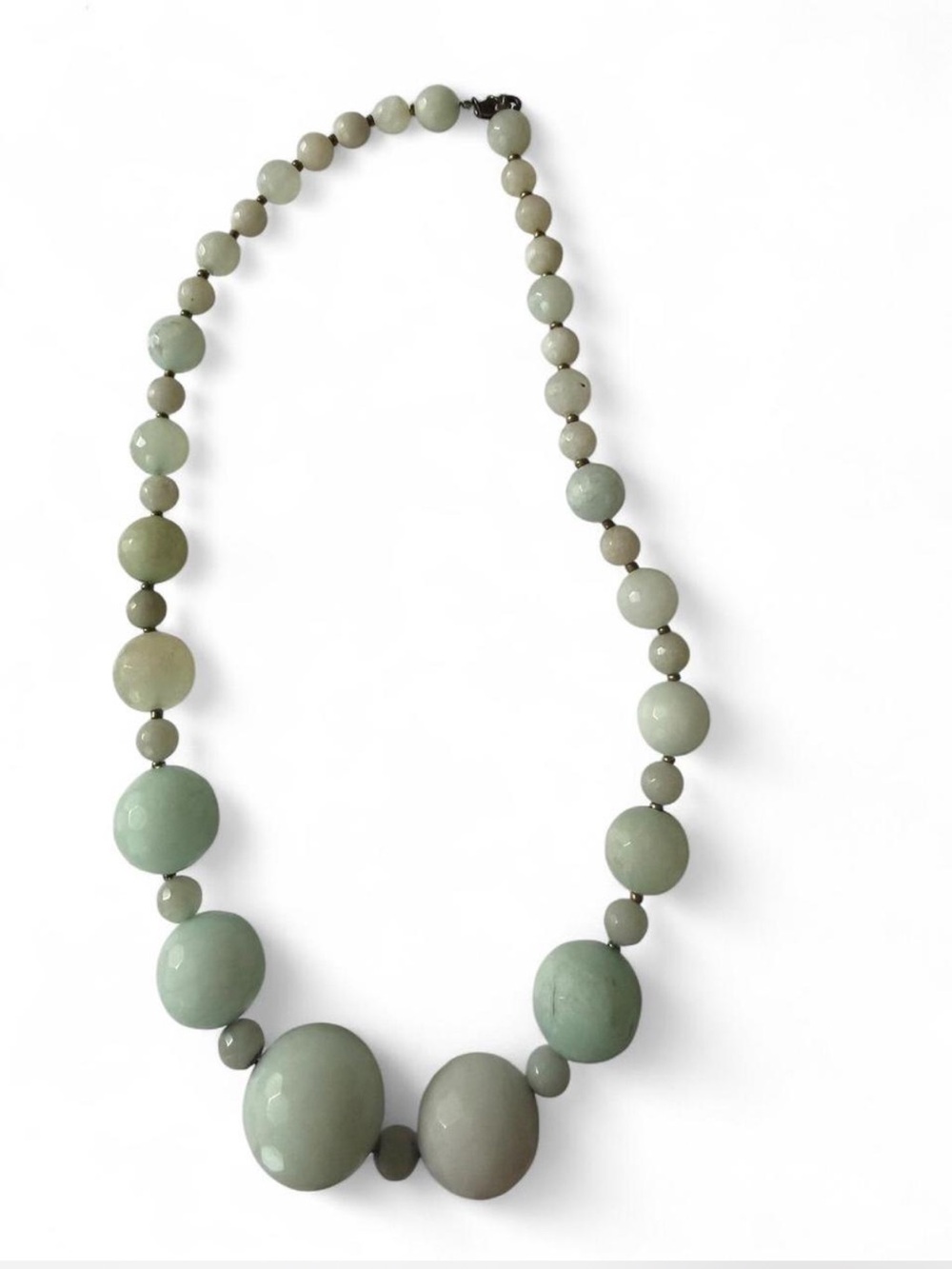 Light Green Stone Bead Necklace - Women Jewelry